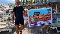 Marmaris'te plajların kiraya verilmesi protesto edildi
