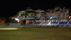 Mersin'de mahsur kalan hastalar helikopterle kurtarıldı