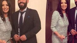 Merve Sevi yüzüğü taktı