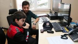 Down sendromlu Metin'in emniyet müdürü hayali gerçek oldu