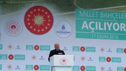 Mevlüt Uysal, millet bahçeleri açılış töreninde konuştu