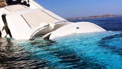 Türk yatı Mikonos'ta battı