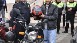 Emniyetten ceza yerine kask