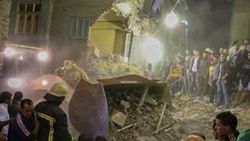Mısır'da bina çöktü
