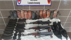 Muş'ta toprağa gömülü PKK'nın silahları bulundu