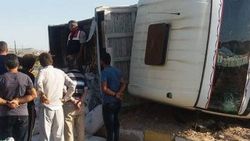 Kaza yapan kamyondan 573 kilo esrar çıktı