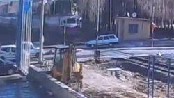 Niğde'de tren kazası saniye saniye kamerada
