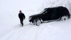 Rize'ye Nisan ayında kar yağdı