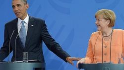 Obama Merkel ile görüştü