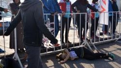 Öğrenciler bitiş çizgisine yığıldı