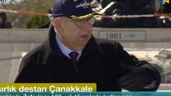 NTV Çanakkale canlı yayınında şapka kazası