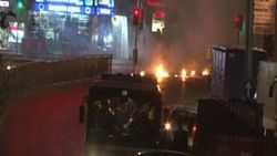 Okmeydanı'nda maskeli gruplar yine sokağa çıktı