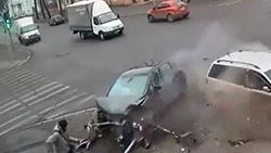 Ölümden attığı bir adımla kurtuldu - İzle