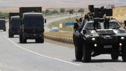 Operasyonun başladığı ilçelere askeri sevkiyat