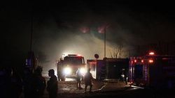 Gaziantep'te palet üretim atölyesinde yangın