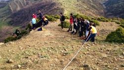 Tekirdağ’da yere çakılan paraşütçünün kurtarılma anları
