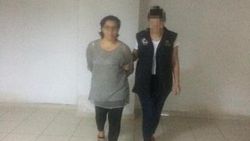 Terör örgütü üyesi kadın havalimanında yakalandı