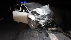 Bolu'da 3 araçlık kaza: 3 yaralı