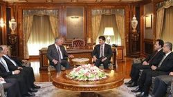 Barzani, Irak'a gelen Evanjelist heyetini kabul etti