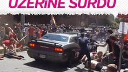 Virginia'da göstericilerin üzerine araç sürüldü
