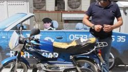 Hırsıza sosyal medyadan çağrı yaptı motosikletine kavuştu