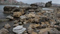 Amasra'da kıyıya tarihi eserler vurdu