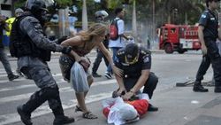 Rio de Janerio'da kemer sıkma protestosu