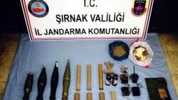 Şırnak'ta toprağa gömülü mühimmat ele geçirildi