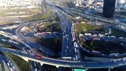 İstanbul’da karne trafiği havadan görüntülendi