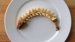 Muz üzerinde şaşırtan sanat