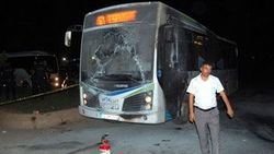 Şanlıurfa'da belediye otobüsüne molotoflu saldırı