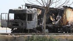 Şarjda unuttuğu telefon TIR'da yangın çıkardı