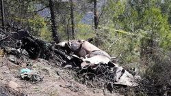 Hatay'a düşen savaş uçağının enkazı kaldırıldı