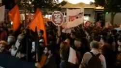 Tel Aviv’de Gazze’deki katliam protesto edildi