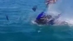 Jet-ski denizde bomba gibi patladı