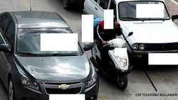 Çorum'da kiki challenge yapan sürücüye ceza