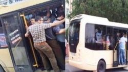 Minibüste tehlikeli yolculuk
