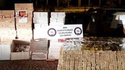 600 bin liralık kaçak sigara ele geçirildi