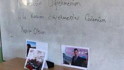 Şehit Necmettin öğretmen adının verildiği okulda anıldı