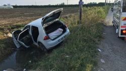 Mersin'de uyuşturucu taciri polisten kaçarken kaza yaptı