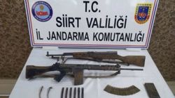 Siirt’te Rusya ve Belçika menşeli silahlar ele geçirildi