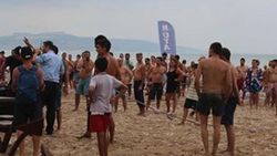 Şile'de denize girme kavgası karakolda bitti