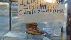 Edirneli simitçiden self servis