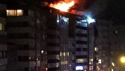 Şişli'de korkutan yangın