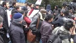 Şişli'de G20 eylemcileri yol kapattı
