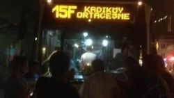 15F otobüs hattının şoföründen görülmemiş protesto