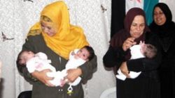 Suriyeli çiftin üçüzleri oldu