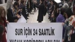 Kadıköy'de kadınlardan Sur eylemi