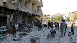 Suriye ordusu pazar yerini bombaladı: 13 ölü