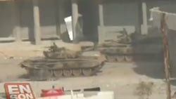 Suriye'de tankın imha edilme anı